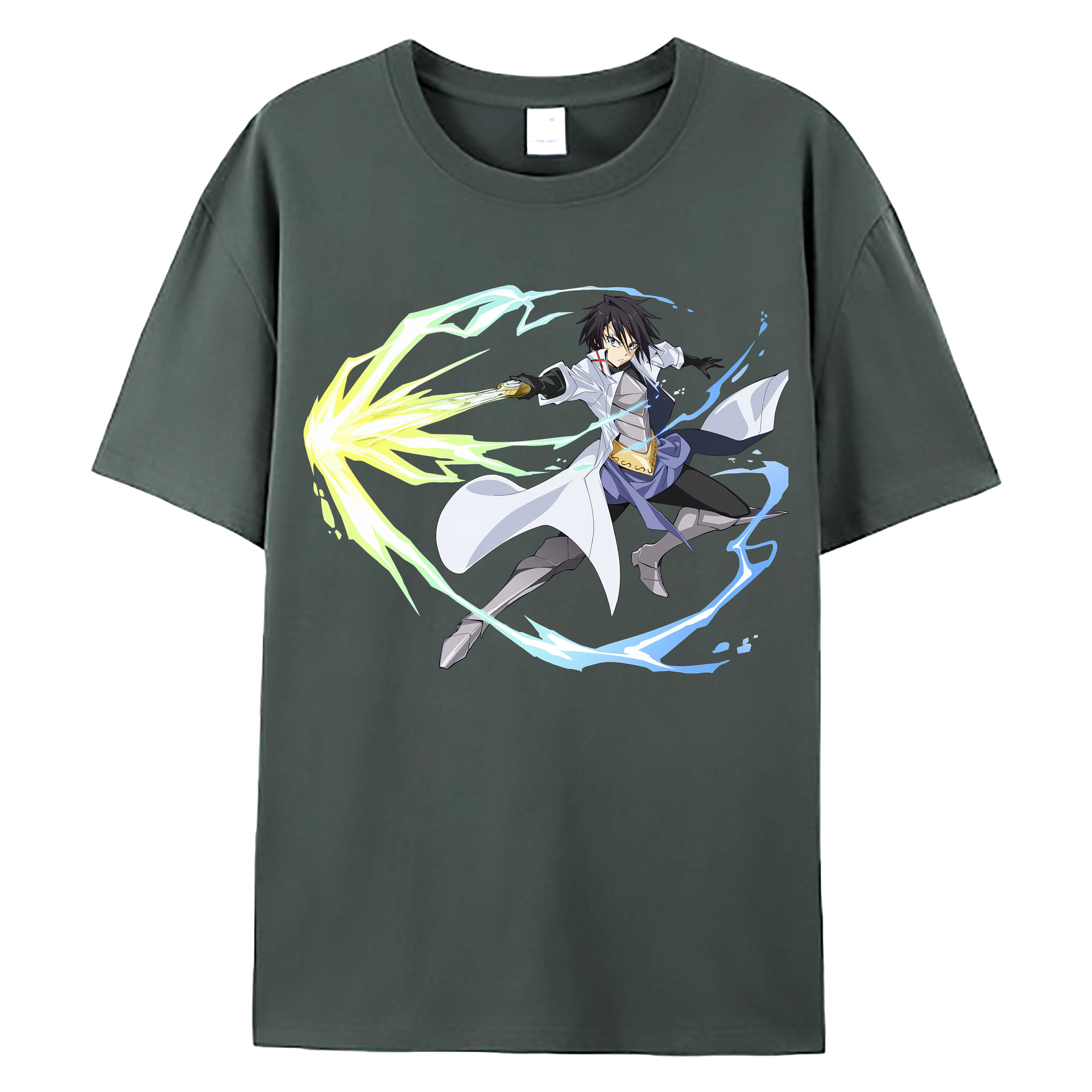 （画像用） 転スラ Regarding Reincarnated to Slime 綿100％ メンズ半袖Tシャツ｜肌触りやわらか＆通気性